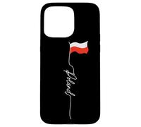 Polska, Poland White Eagle Crown, Polish White andf Red Flag Case for iPhone 15 Pro Max