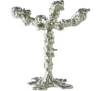 Polspotten - Drip Candle Holder 4 Arms, Silver - Silver