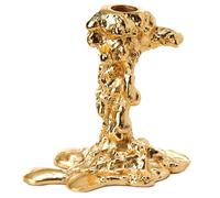 POLSPOTTEN Drip candlestick 14 cm Gold