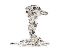 POLSPOTTEN small Drip candle holder - Silver One Size
