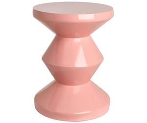 Polspotten - Zig Zag Stool, Light Pink - Light Pink