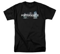 Poltergeist II Logo T Shirt Licensed Horror Movie Retro Classic Scary Tee Black XXL