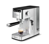 Polti Coffea P10S, Manual Coffee Machine for Espresso and Cappuccino, Compatible with Ground Coffee and 44 mm E.S.E. Pods, Steamymilk for Frothing Milk, Removable 1.3L Tank, Silver