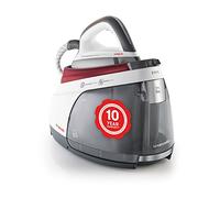 Polti La Vaporella XM80C, Steam generator iron with boiler, 7 bar, no maintenance, 10 year warranty on the boiler against limescale attacks*, unlimited autonomy, steam pulse 450g, Red