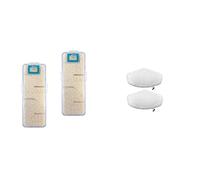 Polti paeu0336 Kit Anti-Scale Filter for Steam Mops & PAEU0332 Vaporetto Kit of 2 Cloths for Steam Mops and Smart Cleaner with Vaporforce Brush, White, 13.0 cm*33.0 cm*6.0 cm
