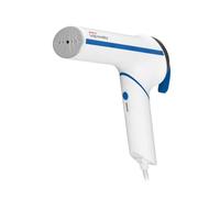POLTI Vaporella Vertical Styler GSM50B Compact Steamer with Folding Handle and Aluminium Sole, Power 800 W, Ready in 30 Seconds, Ref GSM50B - White and Blue
