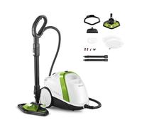 Polti Vaporetto Smart 110 Eco, Steam Cleaner with Boiler, 4 Bar Pressure, Max Power 1500 W, 2 L Removable Tank, Heats Up in 2 Minutes, 9 Accessories Included, Eco Function, White and Green