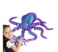 Poltopus Flexible 3D Printed Octopus - 3D Printed Octopus Figure | Sensory Experience Sea Creature, Octopus Toys for Tactile Game, Agitated, Home Decor