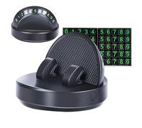 Poludatly Car Dashboard Phone Stand | Phone Dashboard Mount for Vehicles,Temporary Parking Number Plate Smartphone Bracket for Navigation Call Video Daily Commuting