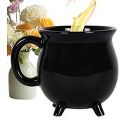 Poludatly Cauldron Cups,Witches Potion Brew Halloween Coffee Mugs - Gothic Drinkware Desk Decor for Women Men Hot Ice Drinks Juice Tea Cappuccino Living Room Kitchen Office Holiday