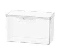 Poludatly Cotton Swab Container, Transparent Cotton Bud Holder, Pla-stic Cotton Storage Box, Portable Jewelry Organizer Container, Dust Proof Storage Box For Storing