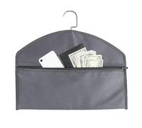 Poludatly Hanger Pocket Safe, Hanger Diversion Safe, Zipper Hidden Pocket Safe, Hanging Safe Zipper Pouch Bag, Under Hanging Clothes With Pocket To H-ide Valuables
