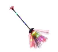 Poludatly Kids Toddler Witch Broom, Halloween Witch Broom With LED Light, Witches Broo-m Sticks Cosplay Props Accessories, Cosplay Accessories Halloween Decor For Party Kids Role Play