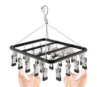 Poludatly Laundry Drip Hanger - Sock Peg Hanger for Washing Lines | Strong Load-Bearing Underwear Dryer Clips for Pants Gloves Hat Towel Scarf