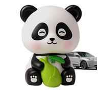 Poludatly Panda Bobble Head Toy, Car Dashboard Panda Bobblehead, Cute Panda Figurine Decoration, Solar Powered Bobble Head Decor, Unique Fun Panda Bobblehead For Auto