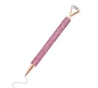 Poludatly Rhinestone Pen | Push-button Ballpoint Writing Tool with Large Gem,Bedazzling Ballpoint Pen,for Friend Teacher Nurse Office Work Daily Quotes Desk Word Birthday