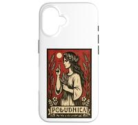 Poludnica Slavic Folk Pagan Myth Witch Art Case for iPhone 16
