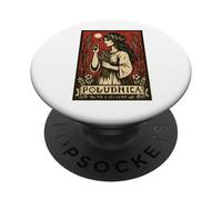 Poludnica Slavic Folk Pagan Myth Witch Art PopSockets Adhesive PopGrip