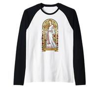 Poludnica Slavic Pagan Folk Myth Harvest Spirit Art Raglan Baseball Tee