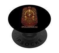 Poludnica Slavic Sun Goddess Pagan Folk Witch Art PopSockets Adhesive PopGrip