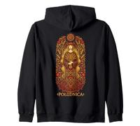 Poludnica Slavic Sun Goddess Pagan Folk Witch Art Zip Hoodie