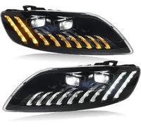 Polvane Headlight Assemblies Headlights For Q7 2006-2015 All LED DRL Turn for Signal Lamp Headlamps(Original No AFS,FOR 2010-2015-A)