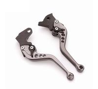 Polvane Motorcycle Clutch 9 Color Adjustable Motorcycle Brake Clutch Levers for Royal for Enfield Guerrilla 450(Gray 147mm)