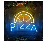 Polvane Neon Sign Neon Light Decoration Pizza for neon Sign LED Wall Decor for Kitchen/Bar/Restaurant 42cmх32cm