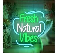 Polvane Neon Sign Neon Sign LED Wall Decor Jungle Shaped with Fresh Natural Vibes 34cm×32cm