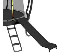 Polwkscas Universal Trampoline Ladder Slide kit, Trampoline Ladder with Slide for Children Kids 3 Step Wide Trampoline Safety Ladder Stairs and Strong Tear Resistant with Cushioned Sections Slide
