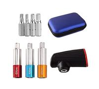 POLXLMOFXO 1/4 Inch Bits Interface Steel T Type Fixed Torsion Wrench Combination Bicycle Repair Kit 4Nm 5Nm 6Nm Connection Bar