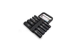 POLXLMOFXO 10PCS 1/2 Inch 78mm Length Deep Impact Sockets Set 12.5mm Square Hole Electric Wrench Socket 10 13 14 15 17 19 21 22 24mm