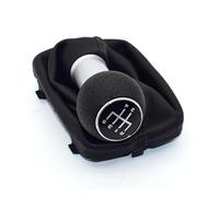 POLXLMOFXO 12mm Car Styling 5/6 Speed Gear Shift Knob with Leather Gaiter Boot Cover Black Stitch Fit for Audi A3 S3 2001 2002 2003(5 Speed)