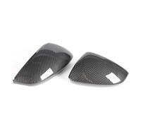 POLXLMOFXO 2pcs Fit For Audi A3 S3 RS3 8Y 2021-2024 Car Rearview Mirror Covers Cap Shell Housing Door Side Wing Accessories(Carbon pattern)