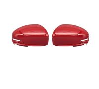 POLXLMOFXO 2Pcs Fit For Honda Jazz GK5 2014 2015 2016 2017 2018 2019 Rearview Mirror Cover Shell Housing Outside Door Wing(Red LH RH)