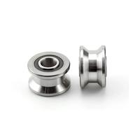 POLXLMOFXO 5pcs/lot CNC TU22 8mm V/U Groove Pulley Bearings T22 8 * 22.5 * 14.5 * 13.5 Mm Roller Wheel Ball Bearing T-U-22(M8X28 Special bolt)