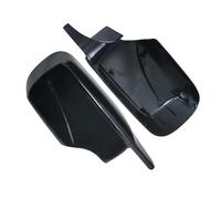 POLXLMOFXO ABS Rearview Mirror Case Door Wing Cover Cap Shell Housing Fit For BMW E46 316i 318i 318d 320d 320i 323i 325i 328i 330d 330i(Glossy Black)