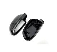 POLXLMOFXO Carbon Fiber Look Black Replacement B8 8K Mirror Cover Fit For Audi A4 S4 A5 S5 A6 S6 A8 S8 Q3 SQ3 A3 D3 8P 4F C6(1 pair black)