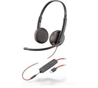 POLY Blackwire 3225 Headset Wired Head-band Calls/Music USB Type-C Bla