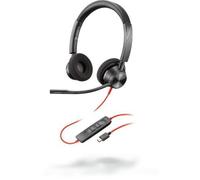 Poly Headset Blackwire BW3320 USB-C - Wired Dual-Ear Stereo with Boom Mic, Teams/Zoom