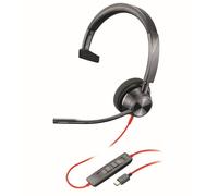 POLY 3310 Headset Wired Head-band Calls/Music USB Type-C Black
