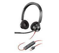 POLY 3320 Headset Wired Head-band Calls/Music USB Type-A Black