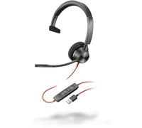 Poly Blackwire 3310 Single Sided On-ear Monaural USB-C with Microphone Headset