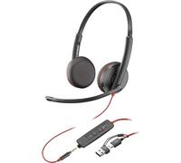 Poly 8X229A6 headphones/headset Wired Head-band Office/Call center USB Type-C Black