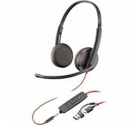 Poly Blackwire 3225 C3225 Stereo USB-C & USB-A PC Headset HP 8X229AA - NEW