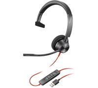 Poly Blackwire 3310 BW3310-M - Schnurgebundenes MS Mono-Headset for MS Teams BLK