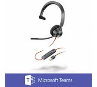 POLY Blackwire 3310 BW3310-M USB-A PC Headset for Microsoft Teams 212703-101