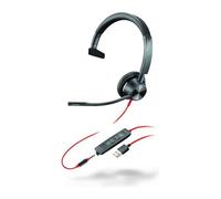 Poly Blackwire 3315, BW3315-M - Schnurgebundenes MS Mono-Headset mit USB-A zertifiziert für Microsoft Teams