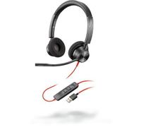 POLY Blackwire 3320 Headset Black USB Type-A