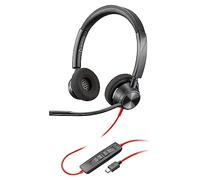 POLY Blackwire 3320. Product type: Headset. Connectivity technology: Wired. Recommended usage: Office/Call center Cable length: 2.18 m Product colour: Black